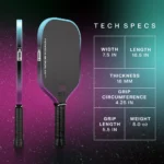 JOOLA Perseus 3S Dual Pickleball Paddle 16MM - Image 9